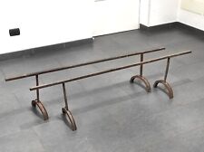 Trispiti antichi siciliani coppia cavalletti in ferro battuto letto matrimoniale