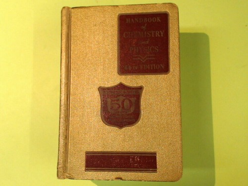 Handbook chemistry and - of,