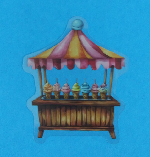 Supporto gelato adesivo circo - supporto,