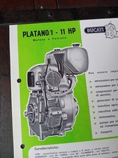 MOTORE DUCATI MECCANICA PLATANO 1 ENGINE MOTOREN AGRICOLTURA EDILI NAUTICA 