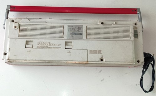 Sony cfs 2000l boombox rosso - sony,