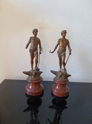 Coppia statuette bronzo - coppia,