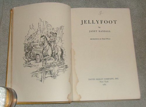 Jellyfoot horse book janet - book,
