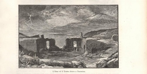 Stampa antica taormina - stampa,
