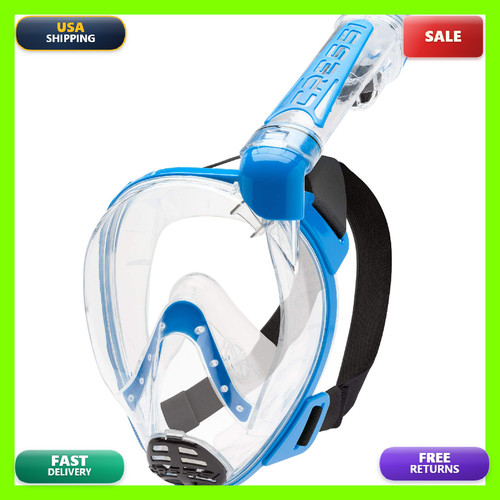 Cressi duke dry clear blue - clear/blue, m/l