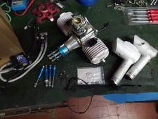 Motore Gp 123 bicilindrico , completo di centralina scarico , usata con 50 voli 