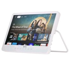 Sylvox/Google TV 15,6'' Smart TV Portatile Televisore 12 Volt, Alimentato a Batteria