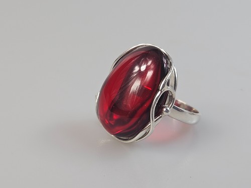 Anello argento rosso 925 - in,