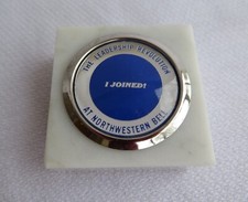 Antico telefono campana nord ovest fermacarte marmo italiano