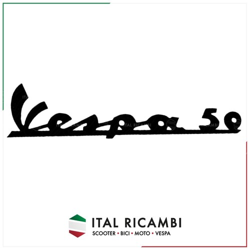Targhetta vespa nera - vespa, 50
