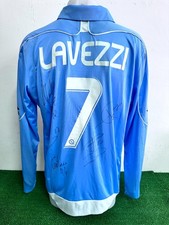 MAGLIA NAPOLI LAVEZZI MATCH WORN ISSUE SHIRT JERSEY CAMISETA 2008/2009 COA