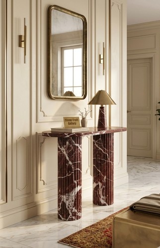 Tavolino console rosso levanto - rosso,