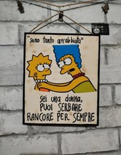 Quadro Simpson In Legno