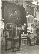 1956 ROMA Via MARGUTTA - Novella PARIGINI alla mostra degli artisti - Foto