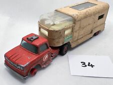 MATCHBOX KING # K18 DODGE TRATTORE ARTICOLATO CAVALLO FURGONE RIMORCHIO ASCOT STALLE