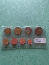 FRANCIA 2000 serie completa Set 8 valori 1 2 5 10 20 50 cent 1 2 euro in FDC