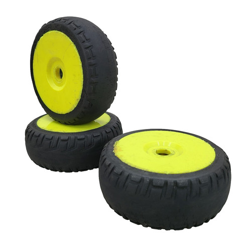 Ruote buggy gialle - x3,