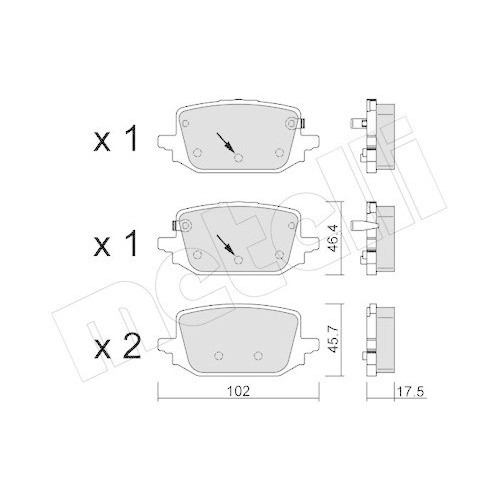 Kit pastiglie freno - kit, a