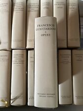 LIBRO FRANCESCO GUICCIARDINI OPERE RICCARDO RICCIARDI MILANO NAPOLI book