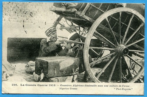 Cpa goumiers algériens - :,