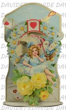 26] POP UP OUT STAND UP BIGLIETTO 3D AUGURALE SAN VALENTINO - BAMBINA COLOMBA