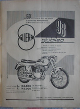 PUBBLICITA' MOTO GILERA GIUBILEO 98 ANNO 1959 ADVERTISING ORIGINALE