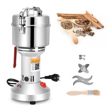 Mulino per Cereali, Aomdom 500 g Macina Cereali Mulino Elettrico in Acciaio Inos