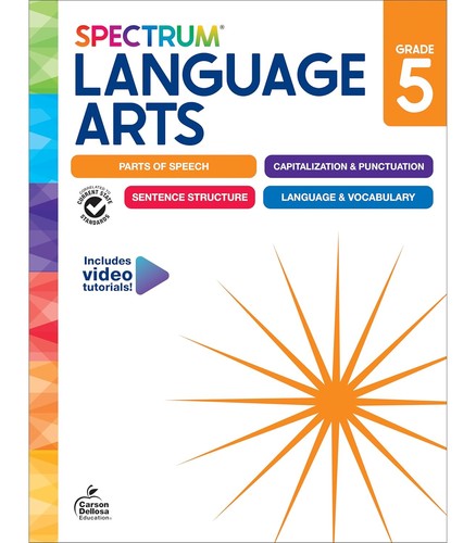 Spectrum language arts 5th - language,