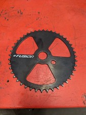 Anello catena BMX vecchia scuola nera HARO FUSION acciaio 44T SPROCKET**Spedizione gratuita**