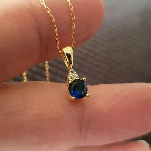 Round cut blue - 2.12, ct