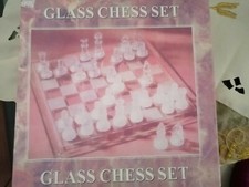 scacchiera in vetro lucido e satinato