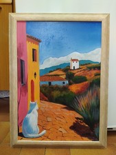Quadro dipinto a mano olio su