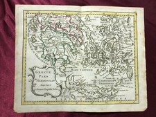1795 J.B.NOLIN Graeciae pars Meridionalis - GRECIA - MAR EGEO - Mappa