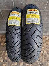 Coppia GOMME 100/80-16 50T e 120/80-16 60T Pirelli MT75 DOT 24/25
