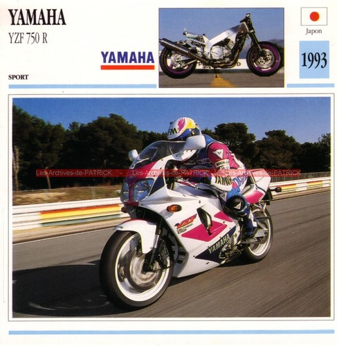 Yamaha yzf 750 yzf750r - r, 1993