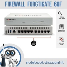 FIREWALL Fortinet Fortigate 60F  FG-60F  10 x Multiple GE RJ45   PSU INCLUSO
