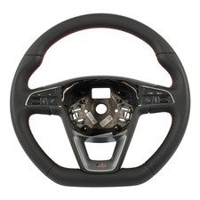Seat Ibiza Mk4 Leon Mk3 FR Volante NUEVO Cuero Fondo Plano 5F0419091R