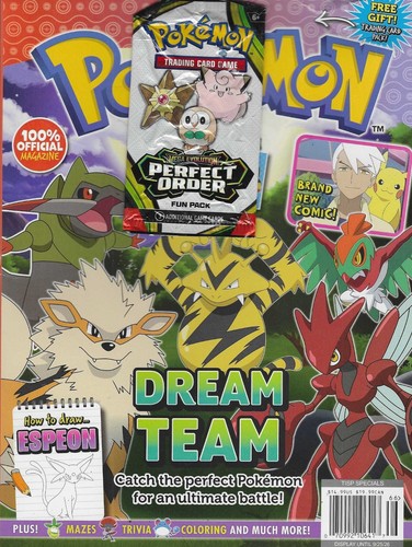 Pokemon magazine with cards - pokemon,