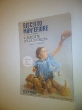 Cartone pubblicitario Roy vercelli  biscotto montefiori anni 