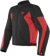 GIACCA JACKET MOTO DAINESE MISTICA BLACK RED NERO ROSSO INTERNO STACCABILE TG 50