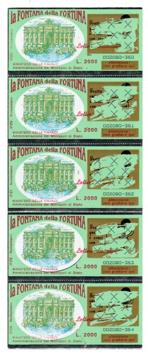 Gratta vinci blocco - e, striscia