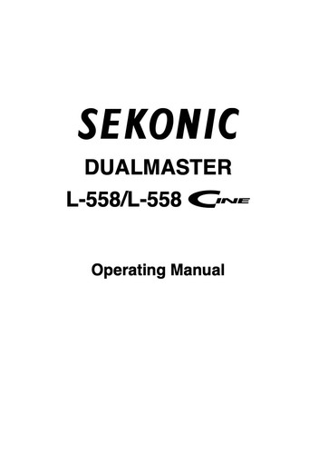 Sekonic zoom dualmaster 558 - sekonic,