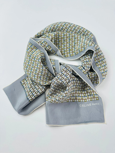 Foulard céline soie gris - céline, en