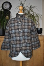 NEXT Giacca lana marrone blu a
