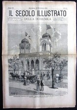 1891 EXPO PALERMO ARRIVO REALI PORTO scontro treni ferrovia Ponte Galera