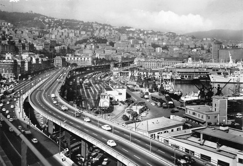 Cartolina genova panorama - cartolina,