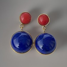 Lapis Lazuli And Coral Silver