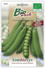 SEMENTI BIOLOGICHE per ORTAGGI in BUSTINA AD USO AMATORIALE (PISELLO NANO PROGRE