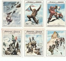 Figurine Le famose copertine della Domenica del Corriere Serie ALPINISMO