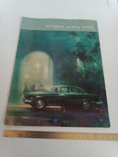 brochure depliant originale Humber Super Snipe lingua francese